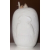 Image 2 : Kaiser Bisque Oblong Vase w/ 2 Italian Porcelain Candlestick Holders & Premium Wax Candles 