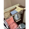 Image 2 : Antique baby scale with vintage milk bottles, vintage baby picture