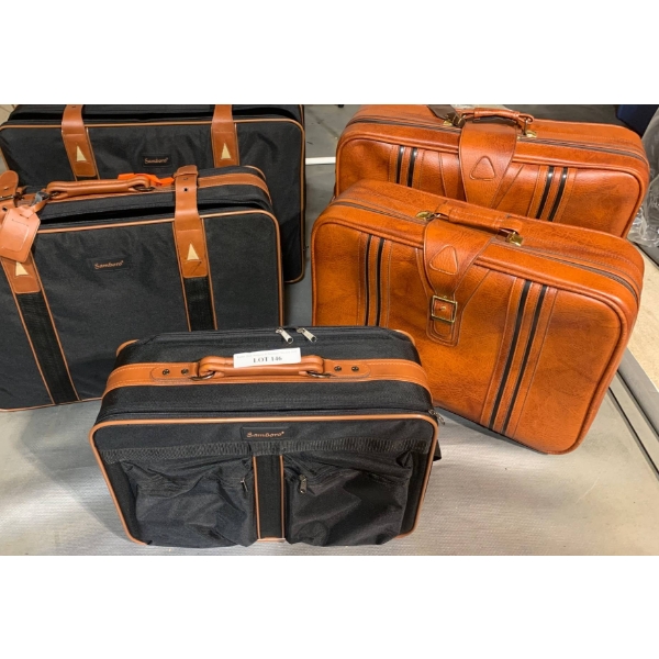 Samboro Nylon and Vintage Vinyl Luggage
