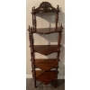 Image 1 : Victorian Etagere 5 Tier Spindle Shelf / Curio 20x14x57