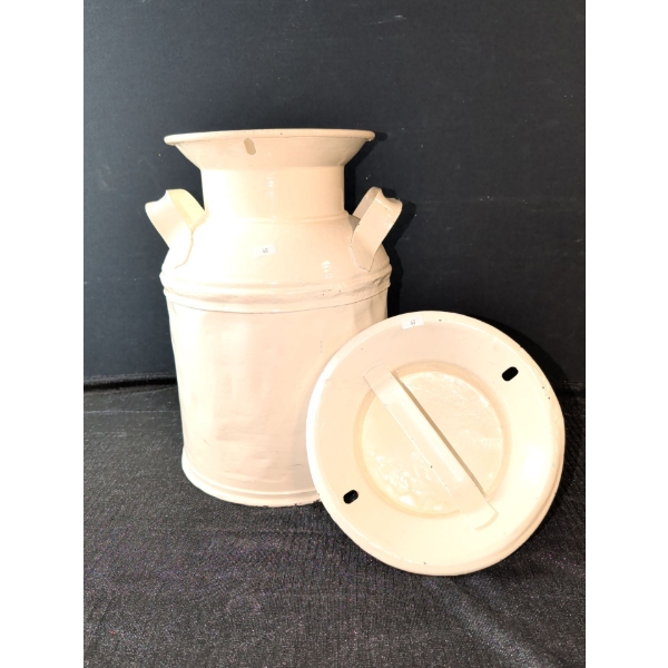 White Milk Can 17 Inches Tall