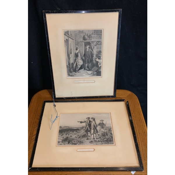 'The Antiquary and...' Print (Robert Charles  Bell) & 'The Kaim of...' Print (Thomas Brown Sculpt)
