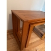 Image 4 : Wooden Nesting Table, 3 Pcs, Largest  24.5W, 19.5T