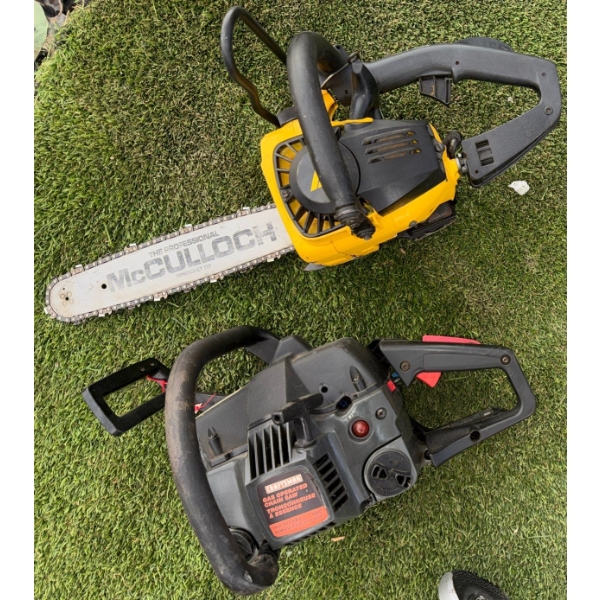 McCulloch Pullstart Chainsaw w/ Craftsman Gas Operated Chain Saw(Needs Blade)