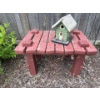 Image 1 : Outdoor Garden Decor Incl. Red Bench/Table 