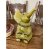 Image 1 : Green Elephant Cookie Jar Vintage large piece 