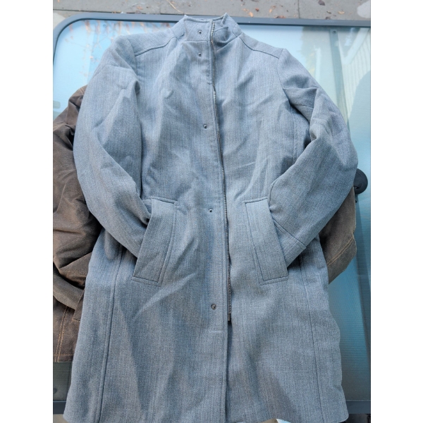 Men's Fall Outerwear -  ZARA MAN Pea Coat w/ EMC Genuine Suede Bomber Size S-M