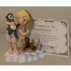 Image 1 : Franklin Mint Almost Angels Porcelain Figure - Blessed Are The Peace Makers 4T