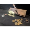 Image 2 : Vintage Variety - Coins, Medals, Brass Plaque, and Wooden Plane