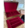 Image 2 : Jewelry Box Collection Incl. Wooden Buxton, and Pink Antique Box w/ Key 