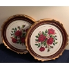 Image 1 : Oblong Embroidered Floral Art 14W - Set of Two