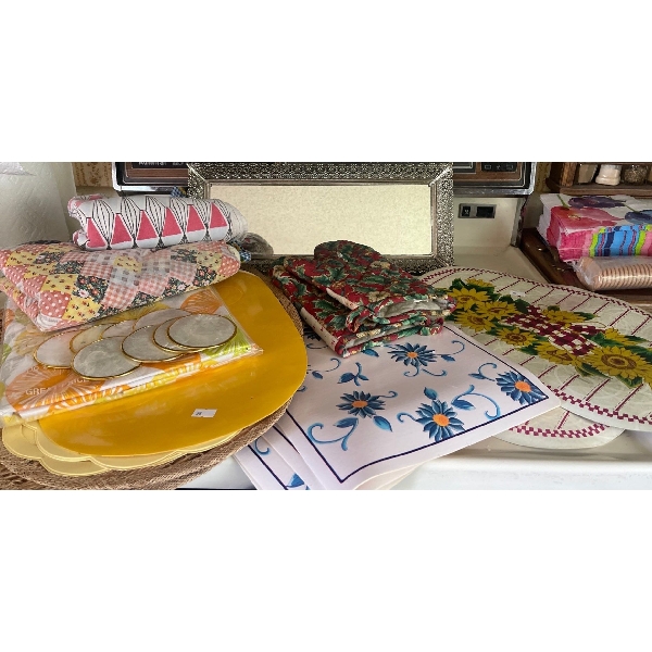 Serving Dishes - Blue Crystal Bowl - Serving Utensils - Spice Rack