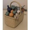 Image 2 : LLADRO Porcelain 10th Anniversary Basket of Goodies 4W
