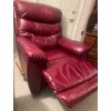 Image 2 : Lazyboy Genuine Leather Reclining Rocking Chair 37x40x42 
