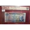 Image 1 : Certified Bank of Canada 1972- $5 Bill SA2600804- BC-48b/ Almost UNC 58 Original