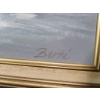 Image 3 : Signed Berté Street Scene Painting, 42×30 Inches