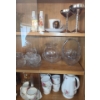 Image 7 : Contents of Cupboard: Vase 6 T, Royal Albert American Beauty Coffee/ Tea Carafe 9 T & Cups and More!