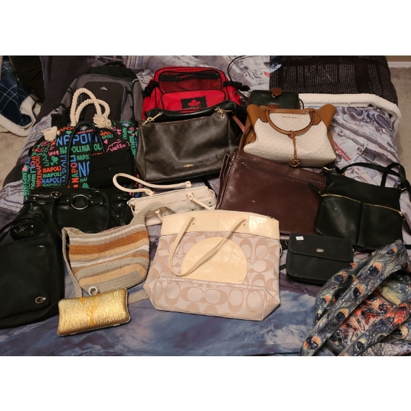 Huge Assortment of Purses and Bags, Including: Coach, Michael Kors and More!