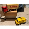 Image 4 : Vintage RadioShack semi made in Hong Kong in good condition along with a little yellow van toy, fire