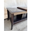 Image 5 : Lovely Black Wooden Bench - 56W, 17D, 19T