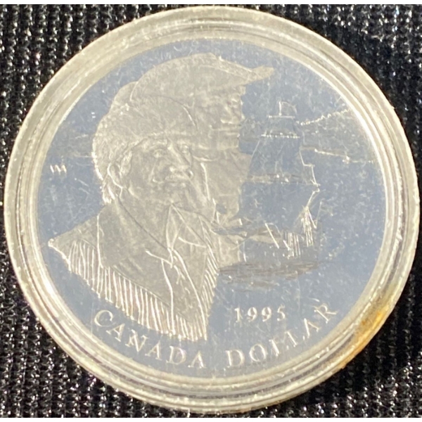 1995 Canada Hudson's Bay Company 325th Anniversary Sterling Silver Dollar Coin