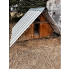 Image 1 : very well made solid dog house or chicken coop pen insulated with galvanized top
