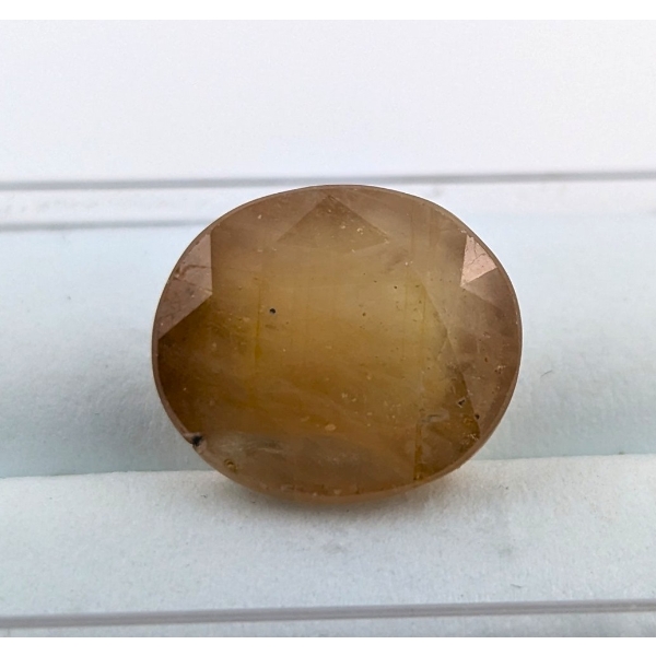 10.35 ct Certified Yellow Sapphire gemstone Kashmir ($14,128 Appraisal)