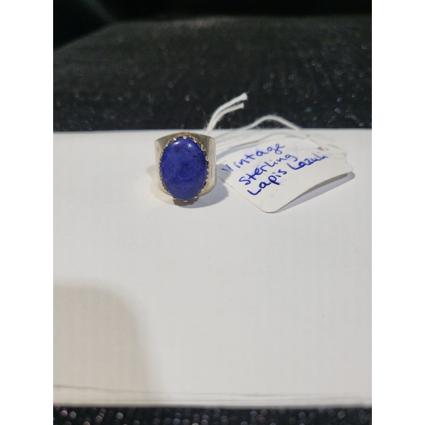 Vintage Sterling Lapis Lazuli Ring