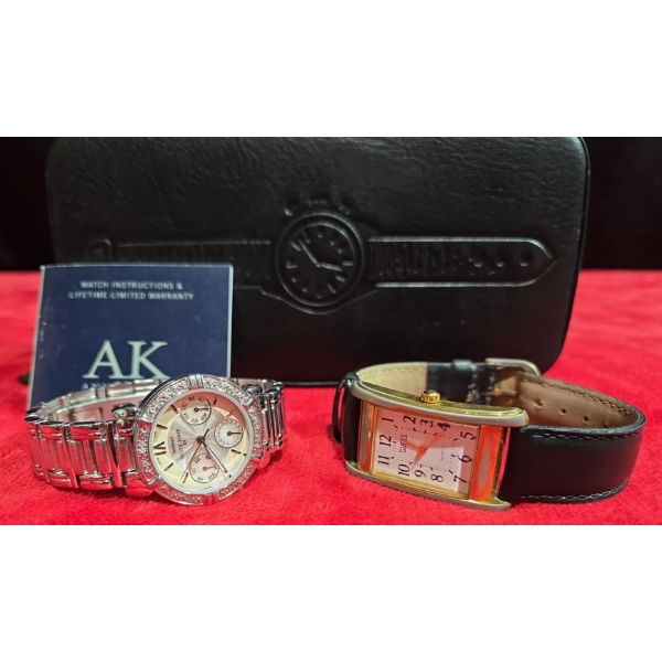 Ladies Anna Klein Diamond Quartz Movement and Ladies Guess Quartz Movement  