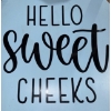 Image 3 : Farmhouse Chic Decor - Hello Sweet Cheeks Chair w/ Barn Wood Floral Art & More