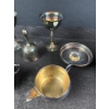 Image 4 : Plated Brass Kitchenware w/ Lovely Royal Copenhagen Candle Holder 
