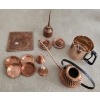 Image 1 : Copper Decor: Hot plate 7 X 7, Oil Can 9 T, Watering Can, Sifter and More!
