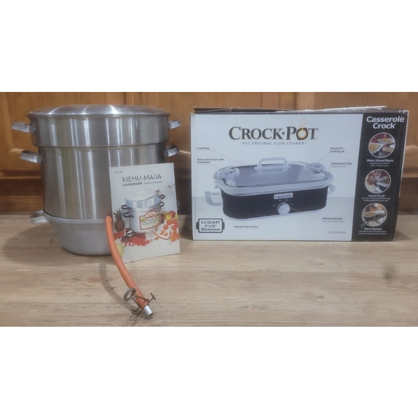 Brand New In Box Crock-Pot & Mehu-Maija Juice Extractor Kitchen Collection