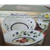 Image 1 : Signature Housewares Set of 5 Hand Painted Serving Bowls (New in Box)