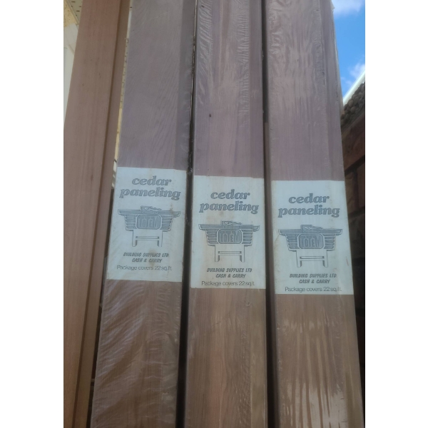 8 Bundles Cedar Paneling