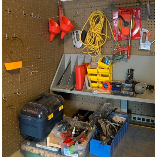 Assorted Tools Parts Hardware & Storage Vessels - Everything You See Here !