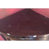 Image 3 : Mahogany Finish Corner Display Cabinet w/ Glass Doors 28 W, 19 D, 52 T 