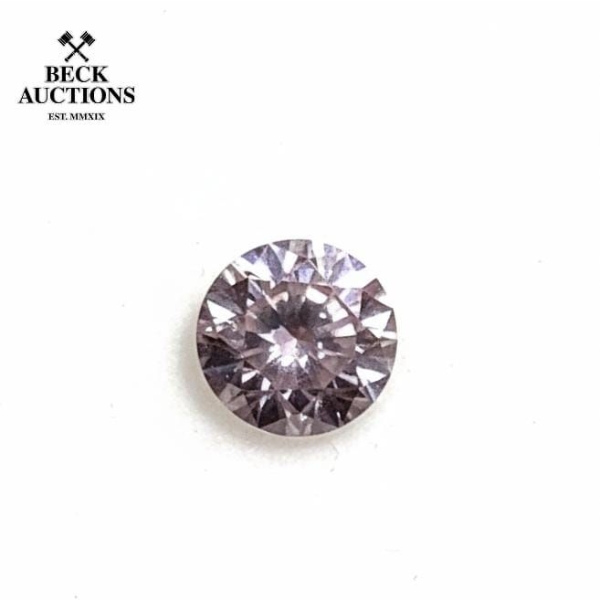Round Argyle Fancy Pink Rose Diamond 0.17 ct Appraised at $9,914 