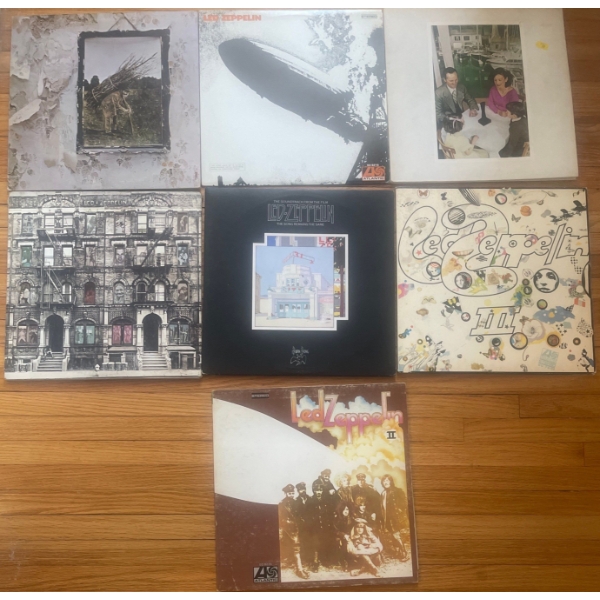 Collection Of Led Zeppelin Vinyl Albums/Records