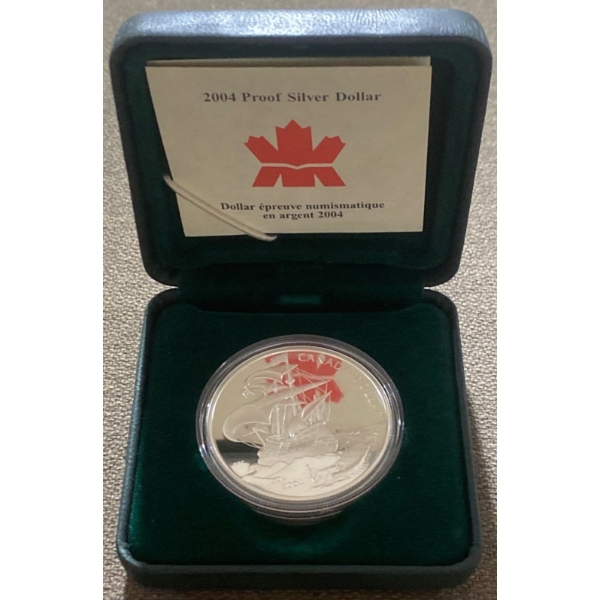 2004 Proof Fine Silver Dollar 25.175 Grams