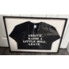 Image 1 : Framed Signed T-Shirt "Arrive.  Raise A Little Hell.  Leave"...By Stone Cold Steve Austin & Gang