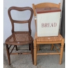 Image 4 : Wooden Chairs and Metal Bread Box