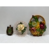 Image 1 : Chalk Flowers, White Rose, Basket, and Good Luck Charms