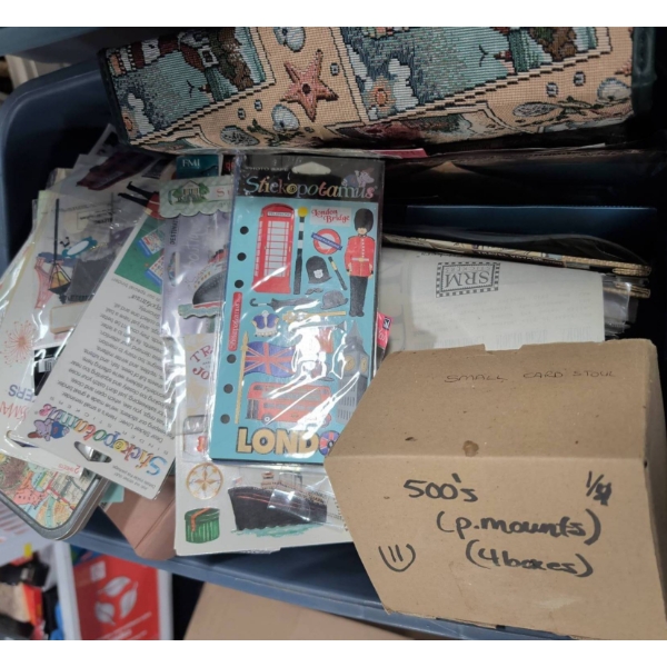 Scrapbook Score - Fat Tote Full Of Craft Supplies & Accessories 