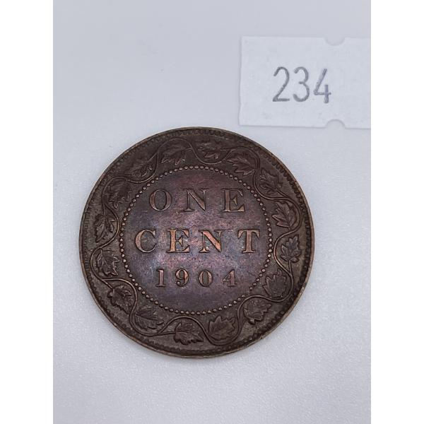 1904 Canadian Large One Cent
