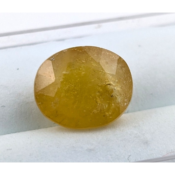 5.88 ct Certified Yellow Sapphire gemstone ($8,027 Appraisal)