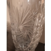 Image 6 : Vintage Bohemian Cut Crystal Biscuit Barrel & Matching Vase 15'Tall