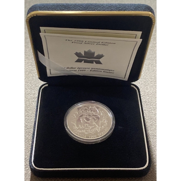 1999 Limited Edition Proof Dollar 92.5% Silver 25.175 Grams