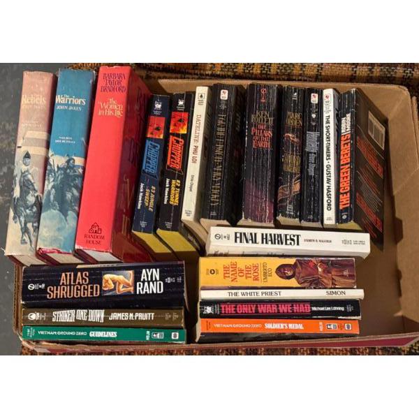 Fiction Book Collection Including American War Themes 