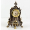 Image 1 : Uranio Quartz Ornate Brass Tone Mantel Clock